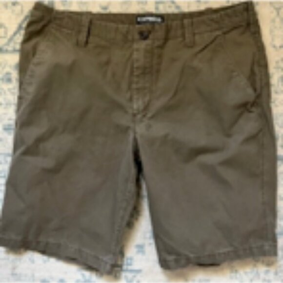 🧡3/15 Bundle x2 Express Classic 10" Inseam Shorts Men's 33 - Picture 9 of 12